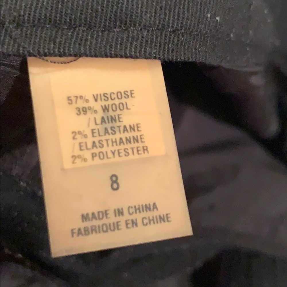 Elie Tahari Straight Leg Slacks Size 8 Black - Picture 7 of 7